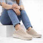 Tamaris Comfort fűzős női sportos bézs sneaker félcipő 83710-42-400 07760