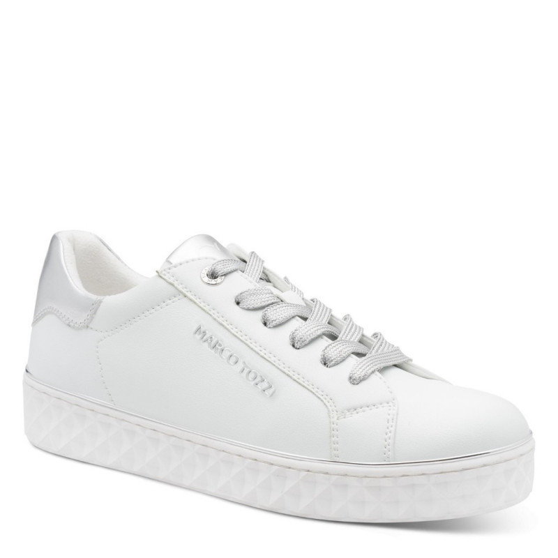 Marco Tozzi női sportos fehér sneaker tornacipő 23705-41-19H 07762