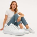 Marco Tozzi női sportos fehér sneaker tornacipő 23705-41-19H 07762