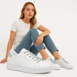 Marco Tozzi női sportos fehér sneaker tornacipő 23705-41-19H 07762