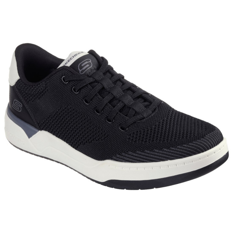 Skechers Corliss Dorset férfi bebújós sneaker félcipő gumis fűzővel 210793-BLK