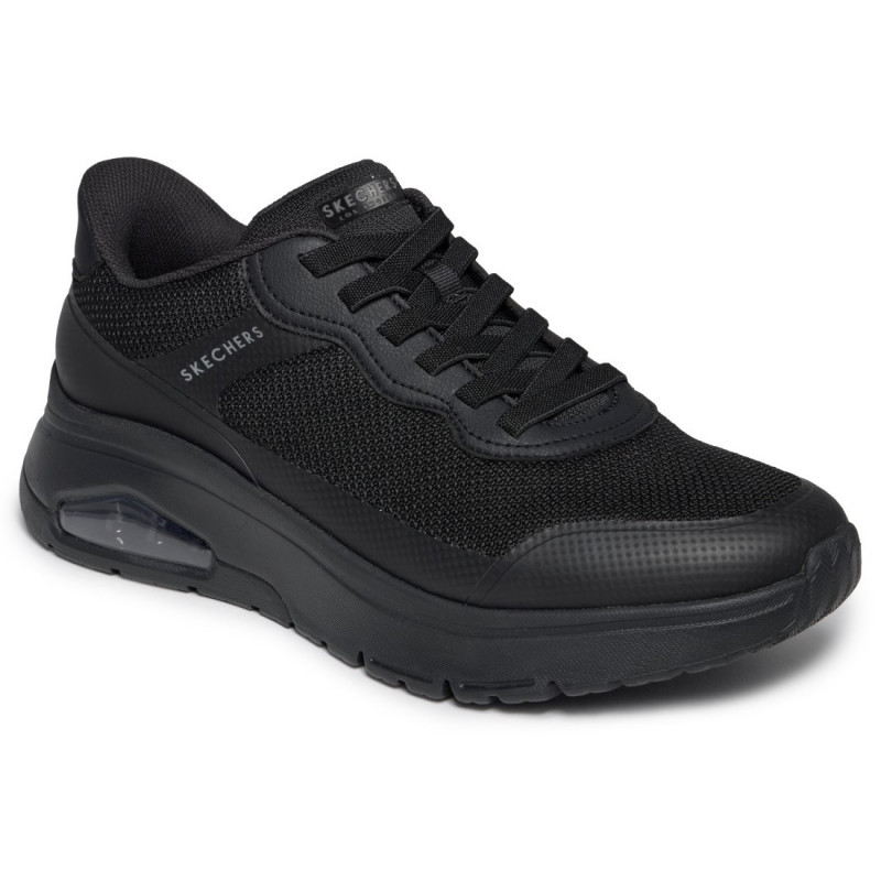 Skechers Slip-ins UNO Flex Step N Knit férfi bebújós sneaker félcipő 183313-BBK