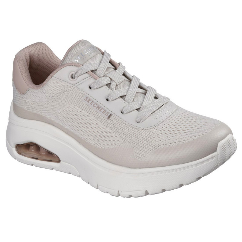Skechers Uno Flex Spring On Air bézs fűzős sneaker cipő 177794-TPE