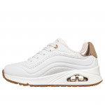 Skecher Uno Gen1 Shimmer Wave lányka - női fűzős sneaker cipő 310286L-WHT