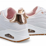 Skecher Uno Gen1 Shimmer Wave lányka - női fűzős sneaker cipő 310286L-WHT