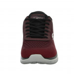 Skechers Slip-ins Track Revno piros fekete férfi bebújós sneaker félcipő 233038-RDBK