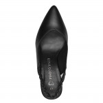 Marco Tozzi fekete női hátul nyitott cipő - szling 29644-42-001 07764