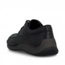 Rieker férfi fűzős fekete bőr félcipő extra széles 05214-00