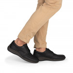 Rieker férfi fűzős fekete bőr félcipő extra széles 05214-00