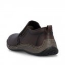 Rieker férfi bebújós barna bőr félcipő extra széles 05264-26