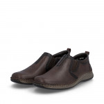 Rieker férfi bebújós barna bőr félcipő extra széles 05264-26