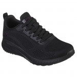 Skechers BOBS Squad Chaos Face Off női fűzős fekete sportcipő széles bőséggel 117209W-BBK Női Skechers