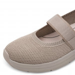 Jana női pántos bézs textil sportos-casual cipő 22183-46-324 07766