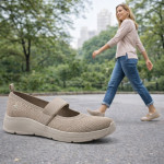 Jana női pántos bézs textil sportos-casual cipő 22183-46-324 07766