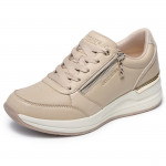 Skechers Billion 2 High End női fűzős cipzáros sneaker félcipő 177341-NAT