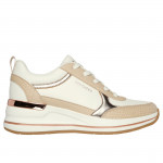 Skechers Billion 2 Fine Shine női fűzős sneaker cipő 177345-WNT