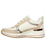 Skechers Billion 2 Fine Shine női fűzős sneaker cipő 177345-WNT