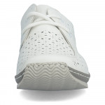 Rieker női fehér fűzős lyukacsos bőr félcipő L1722-80