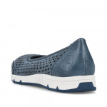 Rieker női lyukacsos kék balerina cipő L3065-14