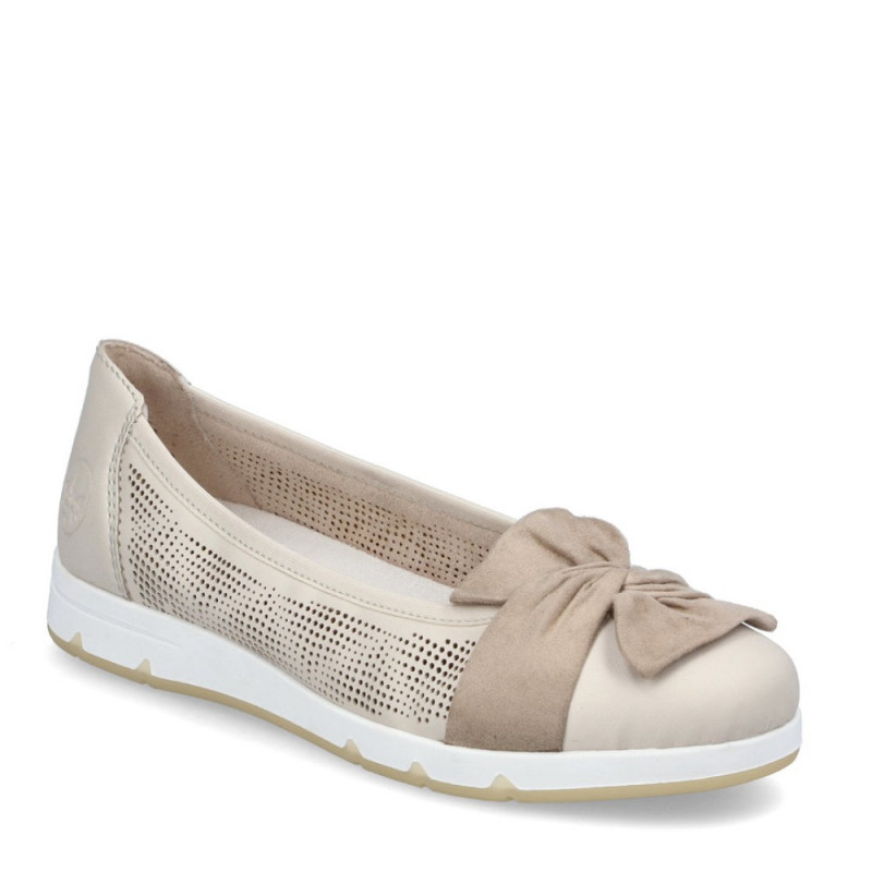 Rieker női lyukacsos kék balerina cipő L3066-60