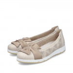 Rieker női lyukacsos kék balerina cipő L3066-60