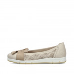 Rieker női lyukacsos kék balerina cipő L3066-60