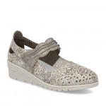 Rieker női metálfényű tépőzáras lyukacsos bőr félcipő L5359-90 Női Rieker