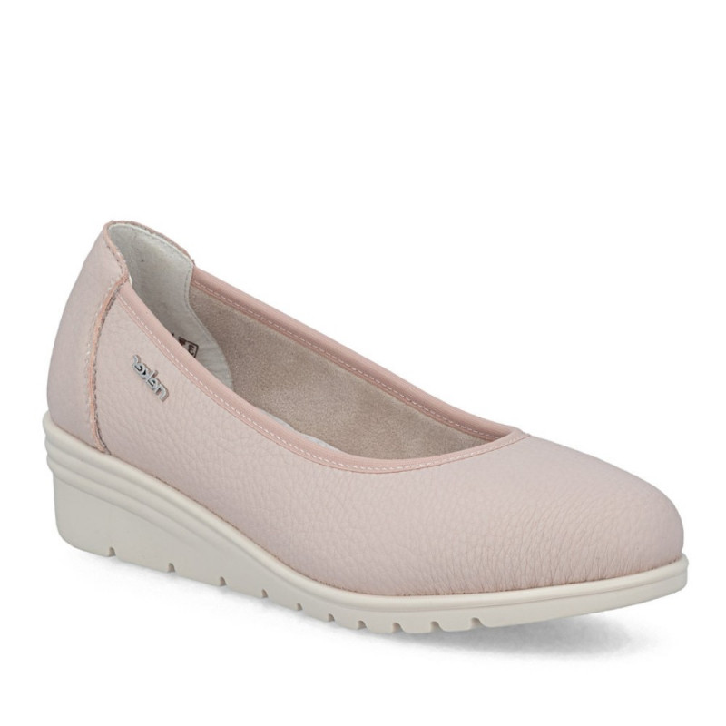 Rieker női rózsaszínű bebújós bőr félcipő L5360-31