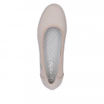 Rieker női rózsaszínű bebújós bőr félcipő L5360-31