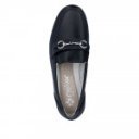 Rieker női bebújós sötétkék bőr mokaszin félcipő L9355-14