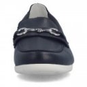 Rieker női bebújós sötétkék bőr mokaszin félcipő L9355-14