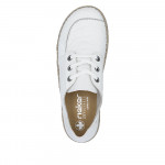 Rieker női fehér fűzős bőr félcipő N2402-80