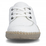 Rieker női fehér fűzős bőr félcipő N2402-80