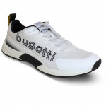 Bugatti férfi fehér fekete kombi bebújós sportcipő gumis fűzővel 341-AWU015900-1000 07768 Férfi Bugatti