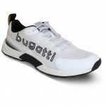 Bugatti férfi fehér fekete kombi bebújós sportcipő gumis fűzővel 341-AWU015900-1000 07768 Férfi Bugatti