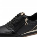 Tamaris fekete női fűzős cipzáras sneaker félcipő 23613-46-098 07750