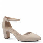 Tamaris női oldalt nyitott bézs körömcipő bokapánttal 24412-41-251 07751 Női Tamaris