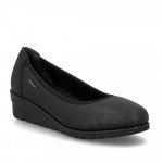 Rieker női fekete bebújós bőr félcipő L5360-00