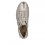 Rieker metál fényű női fűzős cipzáras sneaker félcipő L5955-90
