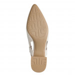 Marco Tozzi krémszínű női hátul nyitott szling cipő 29505-42-40D 07773
