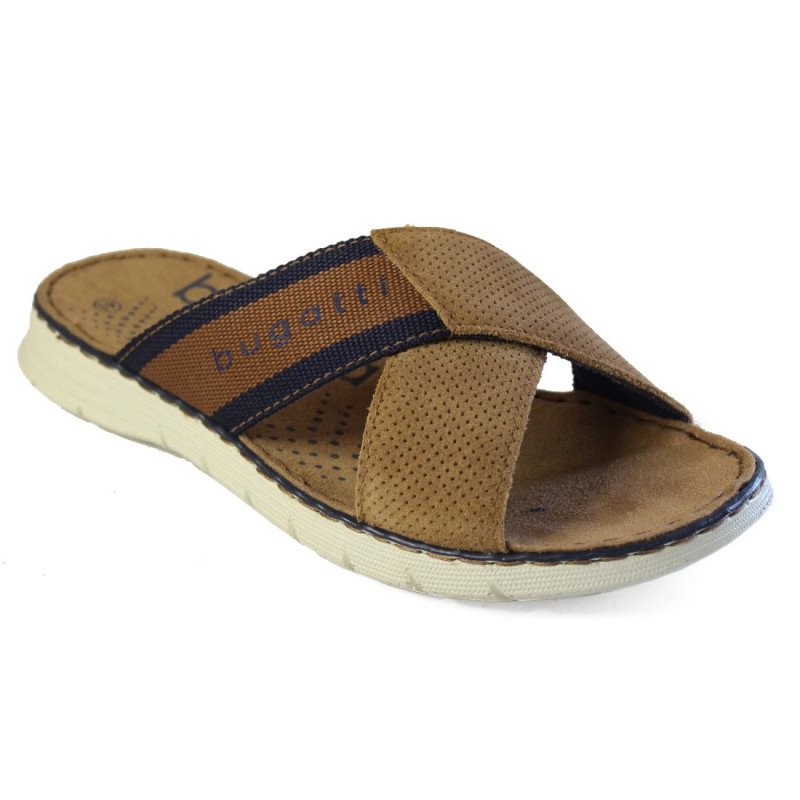 Bugatti férfi keresztpántos bőr papucs 315A32861469-6363 07774