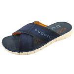 Bugatti férfi keresztpántos kék bőr papucs 315A32861469-4141 07775