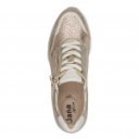 Jana női fűzős cipzáras arany kombi sneaker félcipő 23768-46-938 07776
