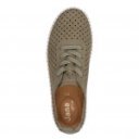 Jana női olivazöld fűzős lyukacsos sneaker félcipő 23650-46-722 07777