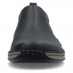 Rieker férfi bebújós kék bőr félcipő extra széles 05264-14