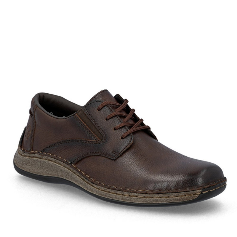 Rieker férfi barna bőr félcipő extra széles lábra 05211-25