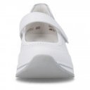 Remonte női tépőzáras fehér bőr éktalpú félcipő D0T21-80