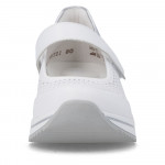 Remonte női tépőzáras fehér bőr éktalpú félcipő D0T21-80