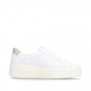 Remonte női fűzős cipzáras fehér bőr sneaker félcipő D1C11-80