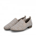 Rieker női bézs textil mokaszin 51953-62